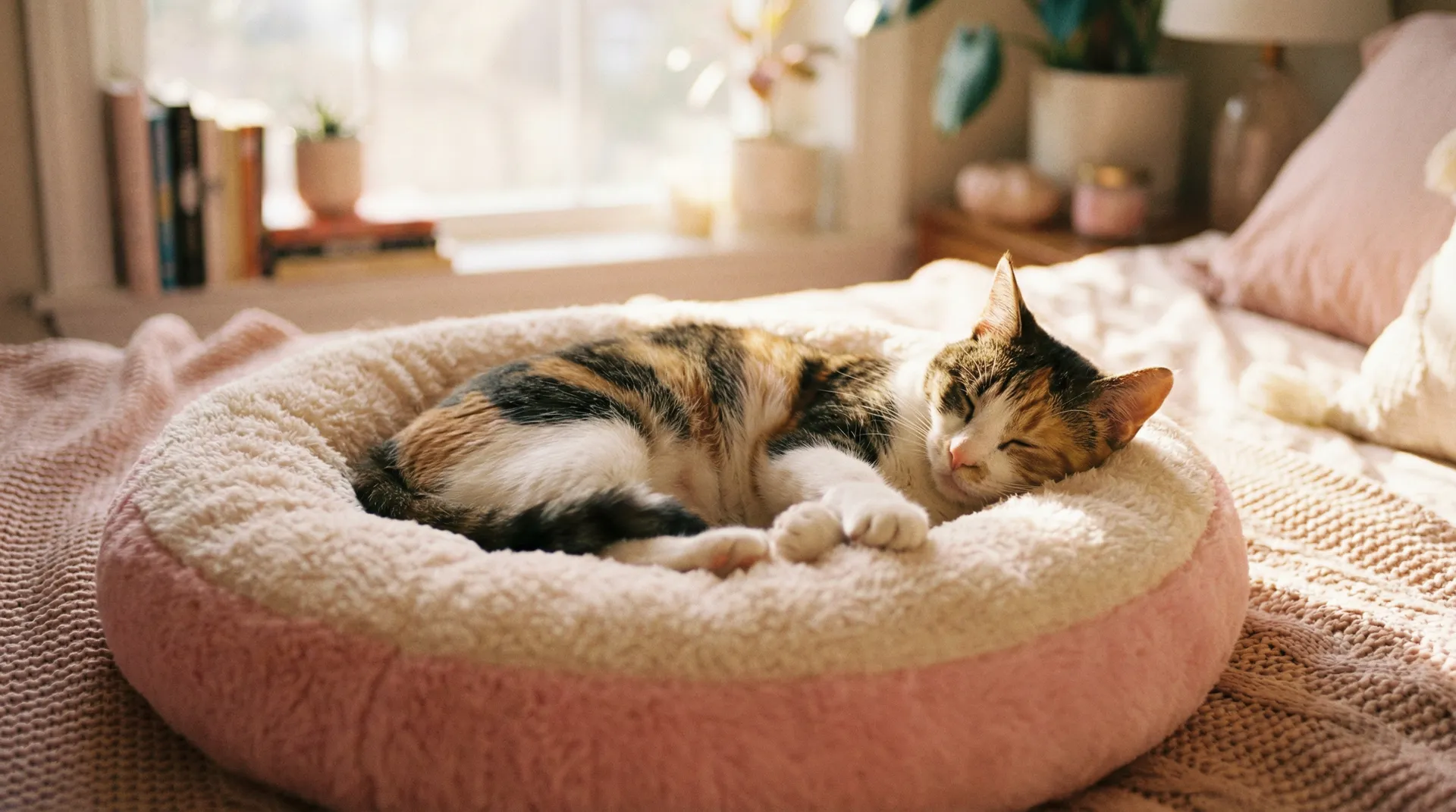 三花猫安静入睡 - 妈妈的朋友1在哪可以去看